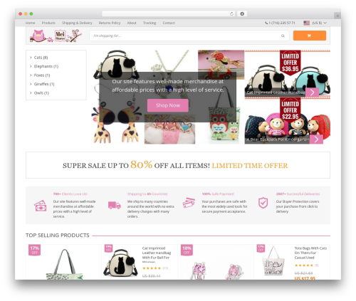 Davinci WordPress theme - meistores.com