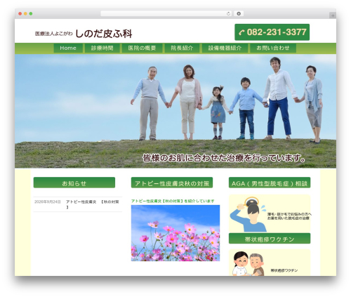 Ruby Tuesday WordPress theme - shinodaderma.com