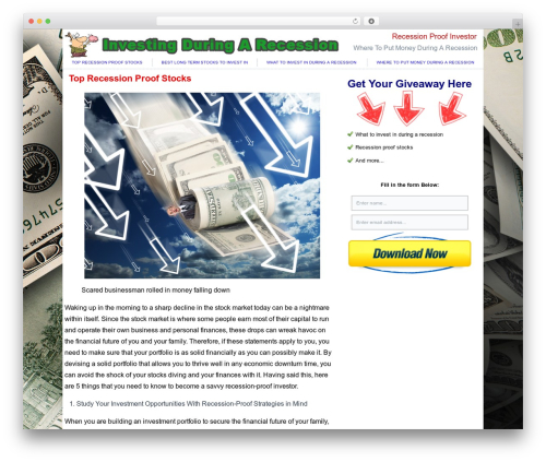 Slide voodoo WordPress plugin - recessionproofinvestor.com
