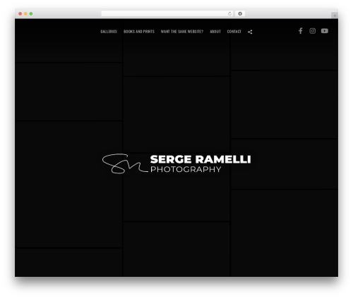 WordPress theme Flatbase - sergeramelliphotos.com