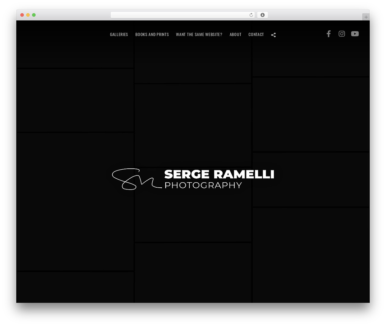 WordPress theme Flatbase - sergeramelliphotos.com