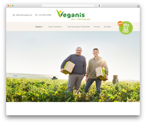 WordPress theme Agrikole - veganis.at