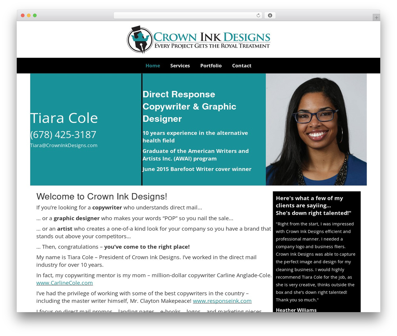 WordPress theme Beaver Builder Theme - crowninkdesigns.com