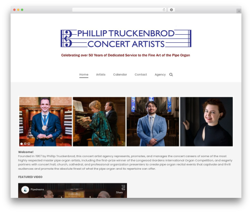 WordPress theme Guten Learn - concertartists.com