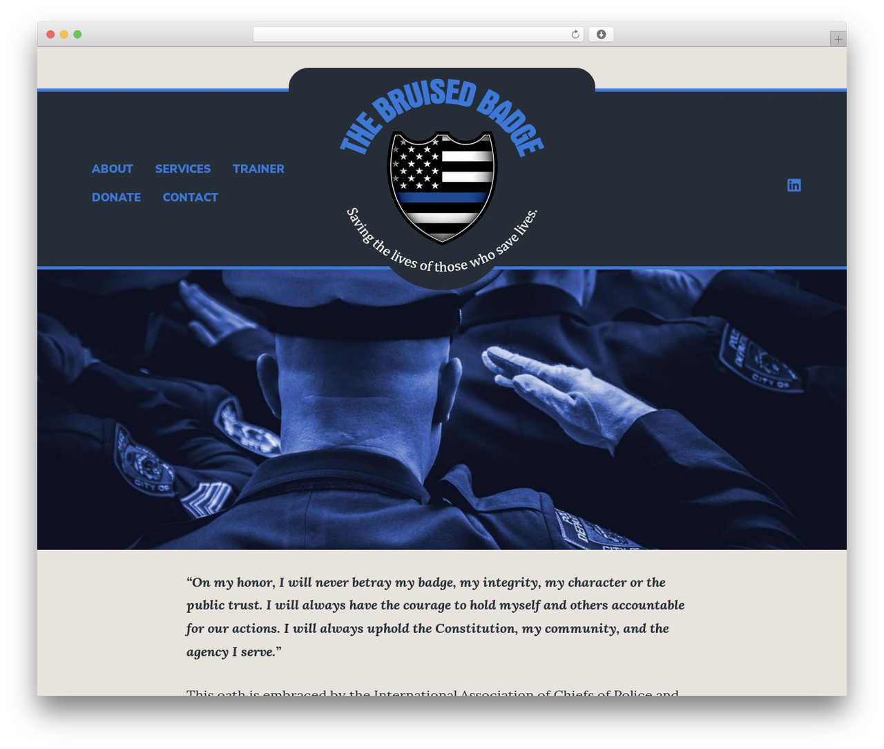 WordPress website theme Brompton - thebruisedbadge.com