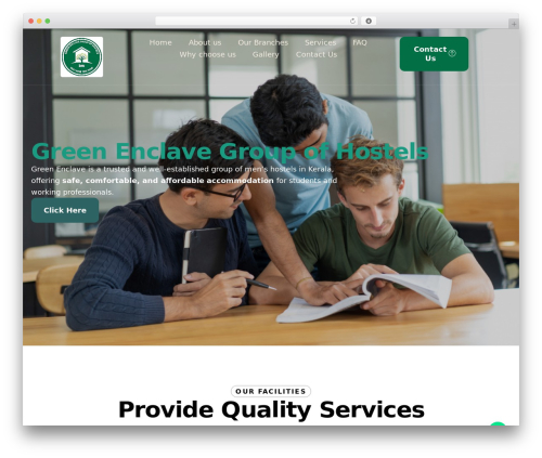 WP theme Threadsys - greenenclavehostelsgroup.com