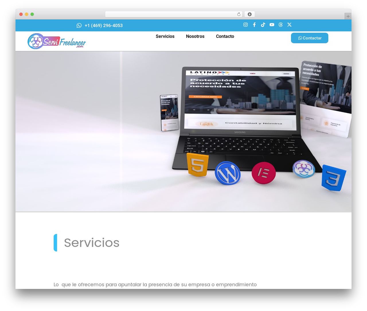 WP theme Hello Elementor - servifreelancer.com WP theme Hello Elementor - servifreelancer.com