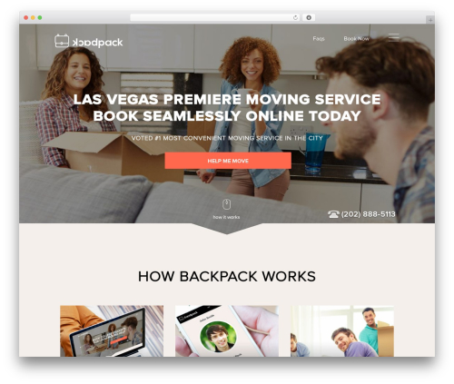 BackPackMoves WordPress theme - backpackmovers.com