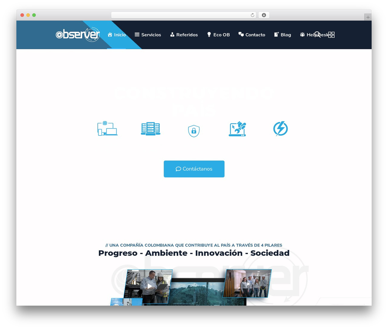 Engitech theme WordPress - observermonitoring.com