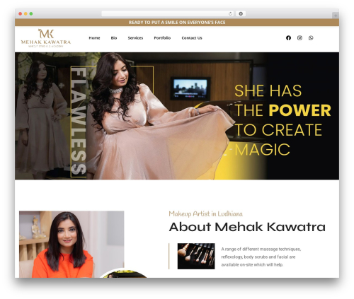 Haarino premium WordPress theme - mehakkawatra.com