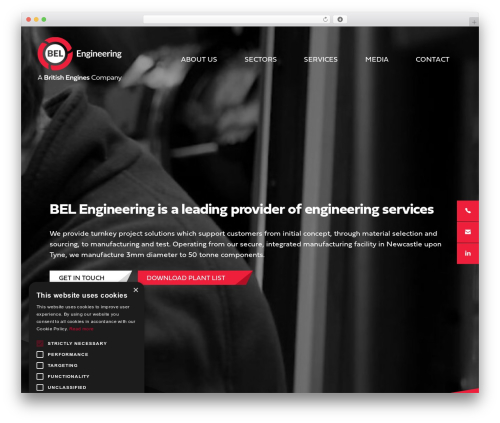 UR Framework best WordPress theme - www.belengineering.co.uk