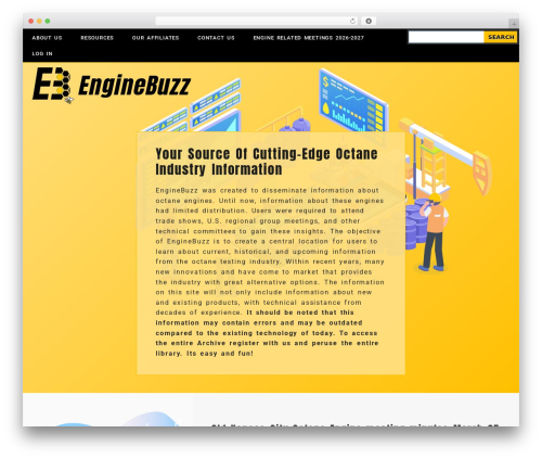 WordPress theme 2019 EngineBuzz Theme - enginebuzz.com