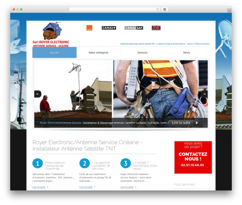 WordPress Theme 1255 WordPress theme - antenne-satellite-44.com