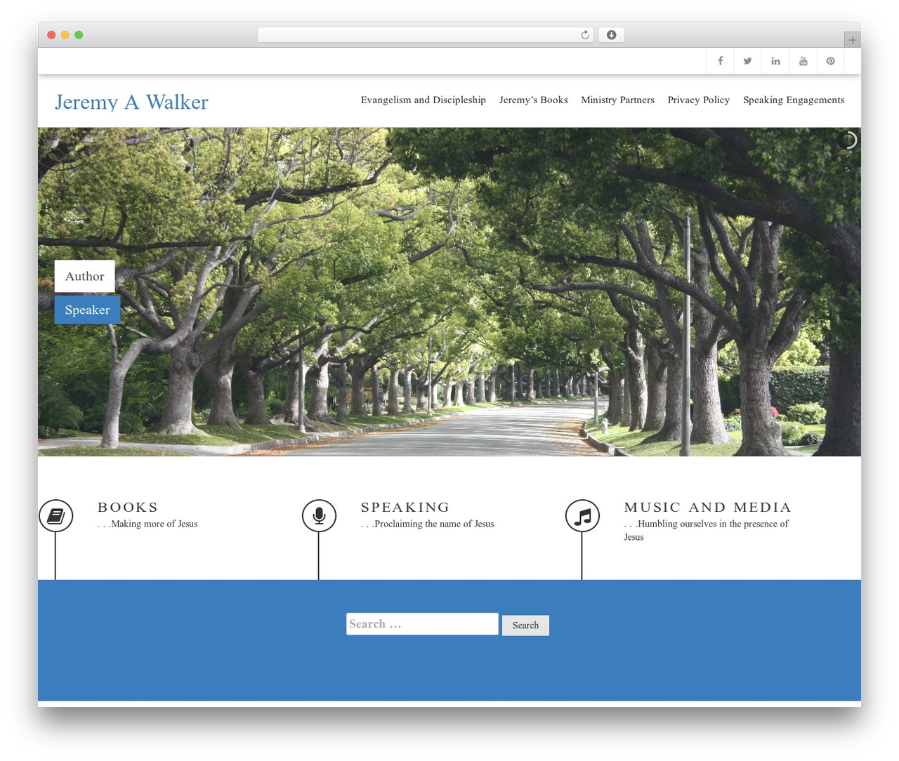 avenue WordPress theme - jeremyawalker.com