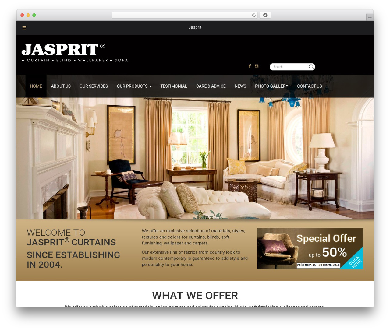 Bootstrap Basic WordPress theme download - jaspritinterior.com
