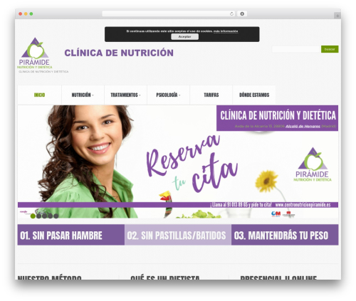 cherry WordPress theme - centronutricionpiramide.es