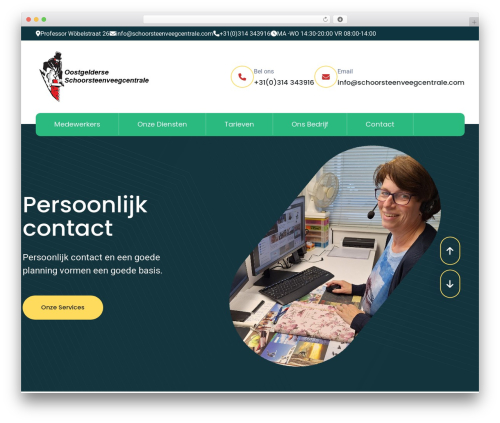 Clenify WordPress theme - schoorsteenveegcentrale.com