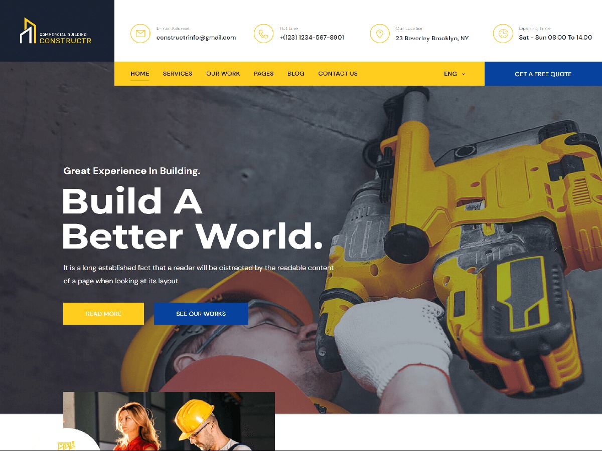 constructr theme WordPress by Iamabdus