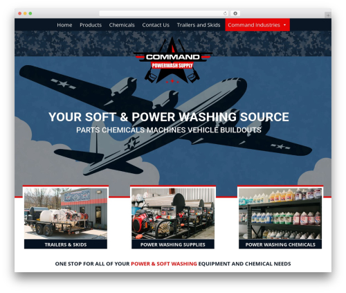 Create WordPress theme design - commandpowerwashsupply.com