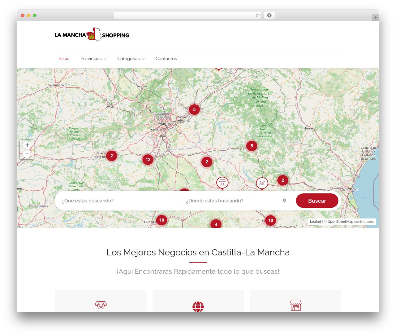 Listeo WordPress theme - lamanchashopping.es