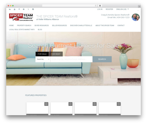 Madison theme WordPress - charlottesvillehomes4sale.com