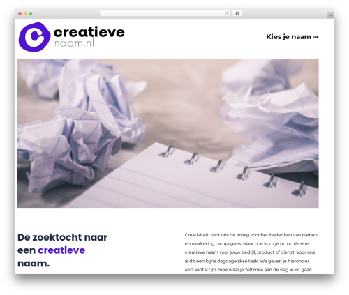 Monst WordPress theme - creatievenaam.nl