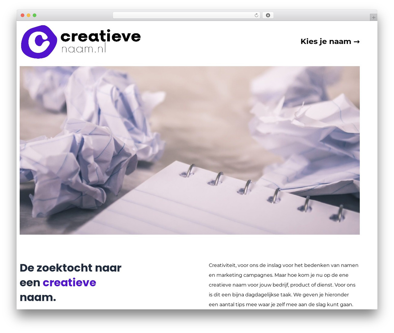 Monst WordPress theme - creatievenaam.nl