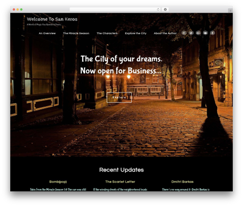 Optimizer PRO theme WordPress - welcometosankeros.com