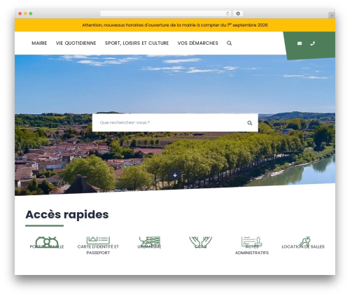 Novacity co marquage service public WordPress plugin - www.peyrehorade.fr