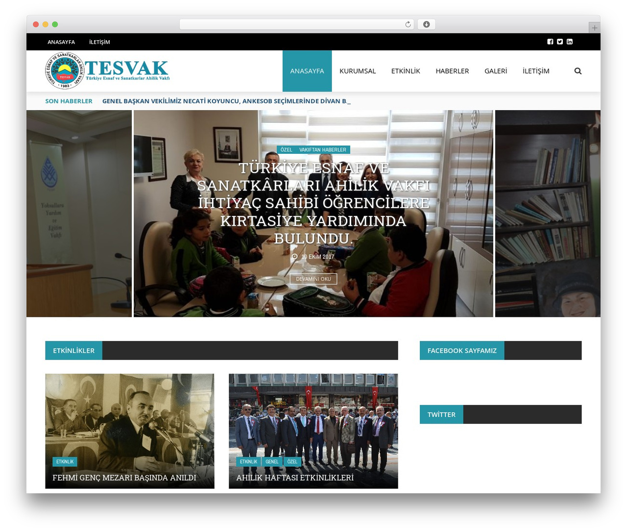 WordPress website theme Gloria - tesvak.com