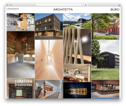 Architetta WordPress theme - architetta.ch