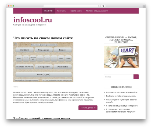 Basic DeLux theme WordPress - infoscool.ru