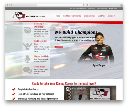 Marketpress WordPress plugin - racefaceuniversity.com