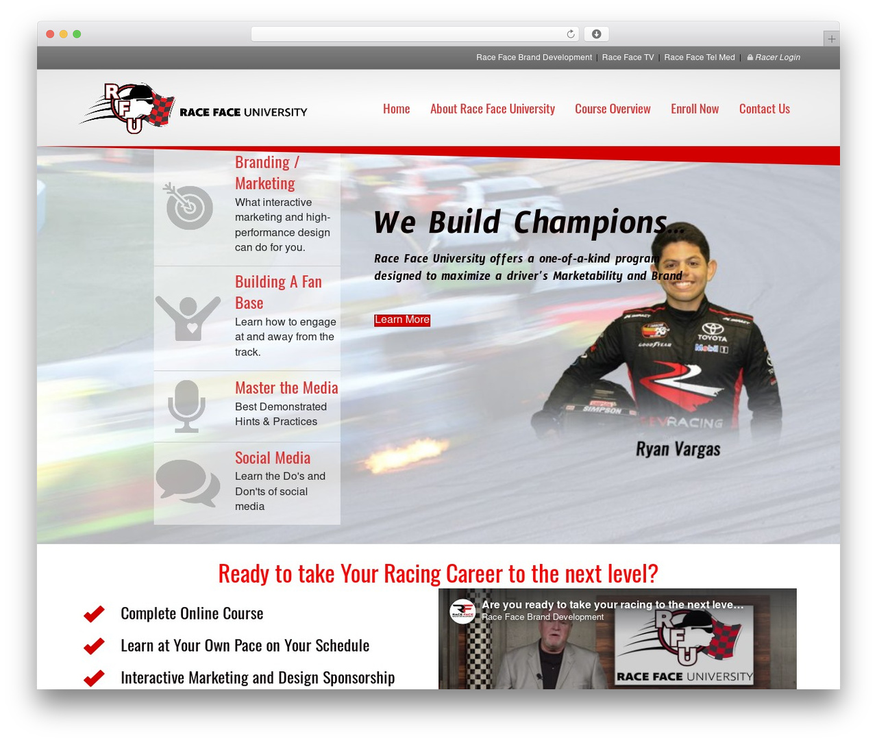 Beaver Builder Theme WordPress theme - racefaceuniversity.com