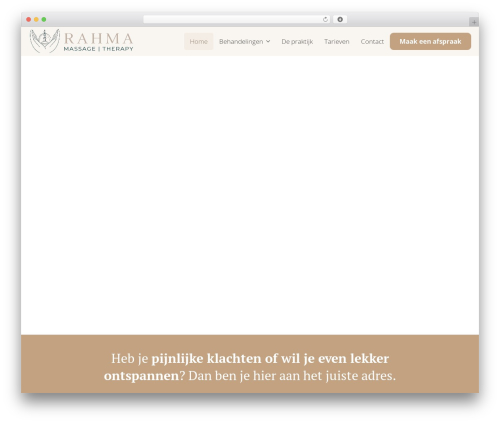 Breakdance Zero Theme WordPress theme - rahmatherapy.nl