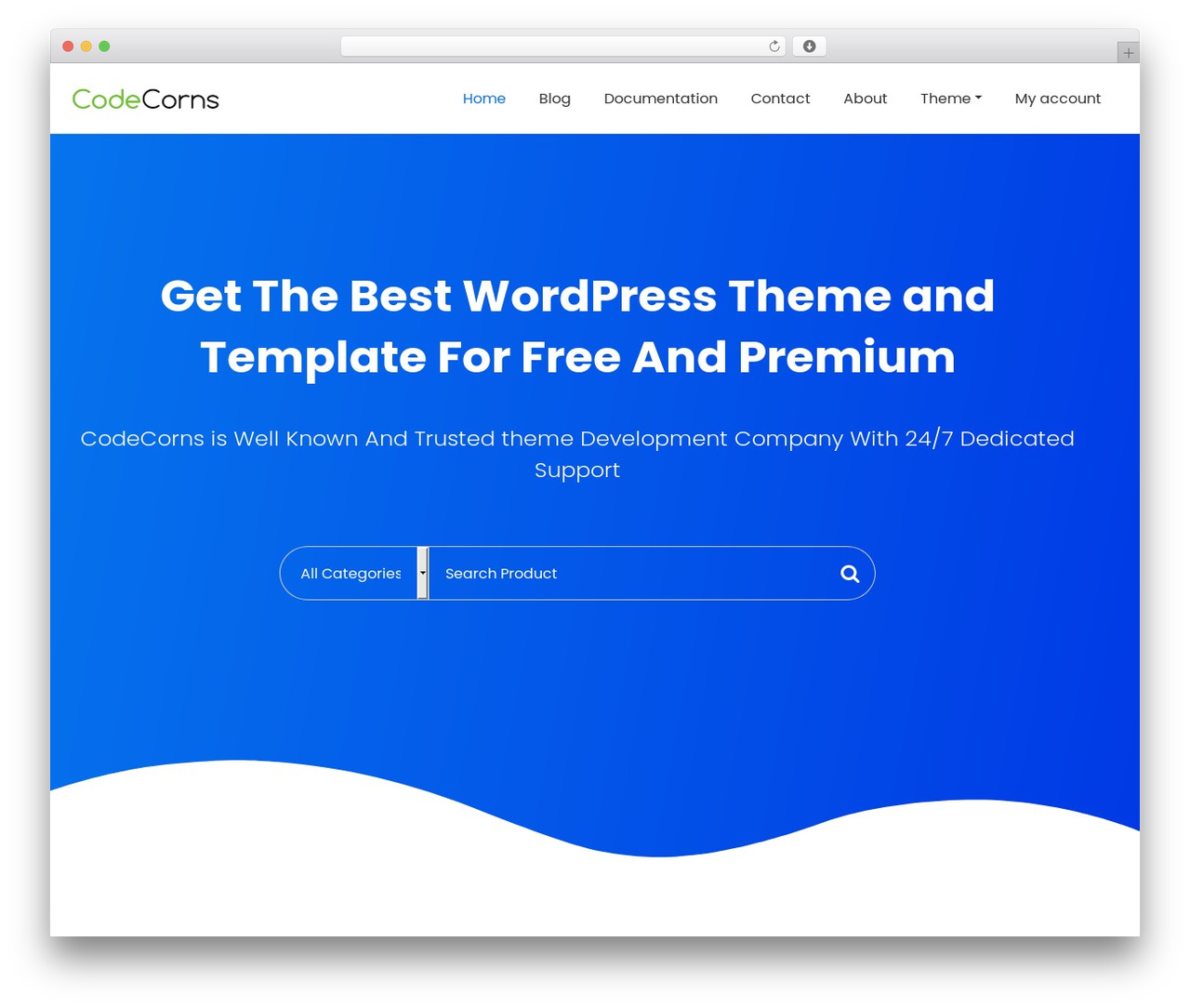 CodeCorns business WordPress theme - codecorns.com