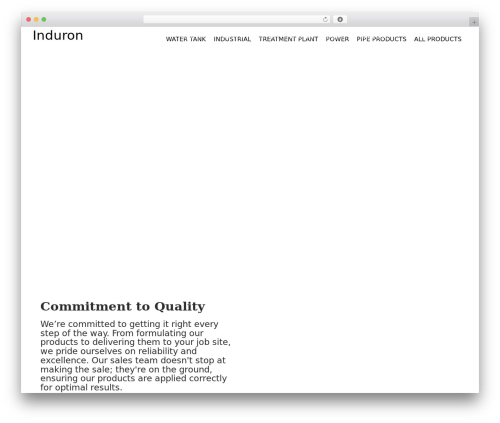 Create theme WordPress - induron.com