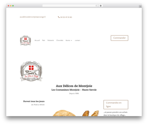 Divi WordPress theme - auxdelicesdemontjoie.com