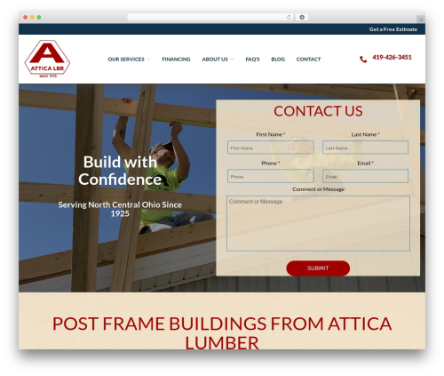 Reach Local best WordPress theme - atticalumber.com