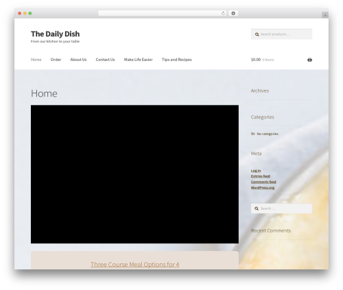 Woo exfood WordPress plugin - marieandtwannettes.com