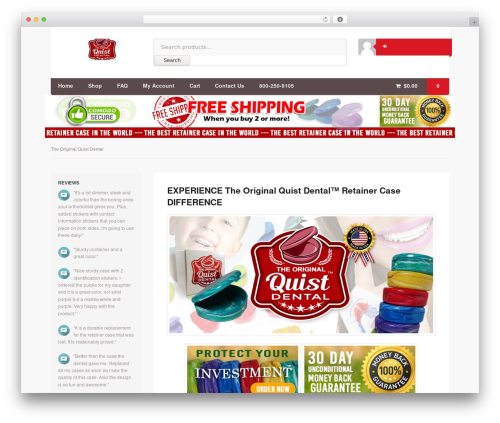Superstore WordPress ecommerce theme - quistdental.com