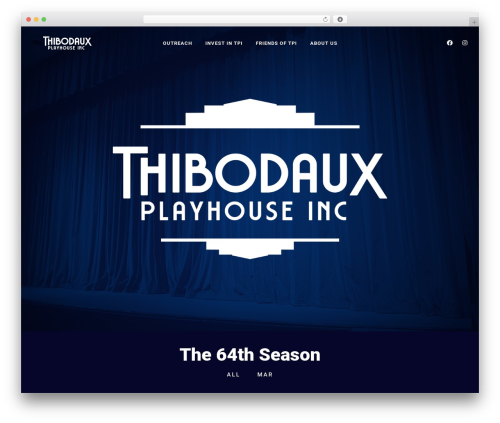 Template WordPress Slide - thibodauxplayhouse.com