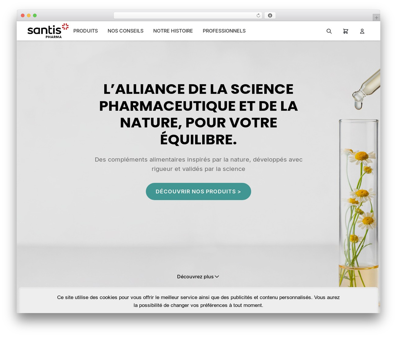 Theme WordPress Santis - santispharma.com