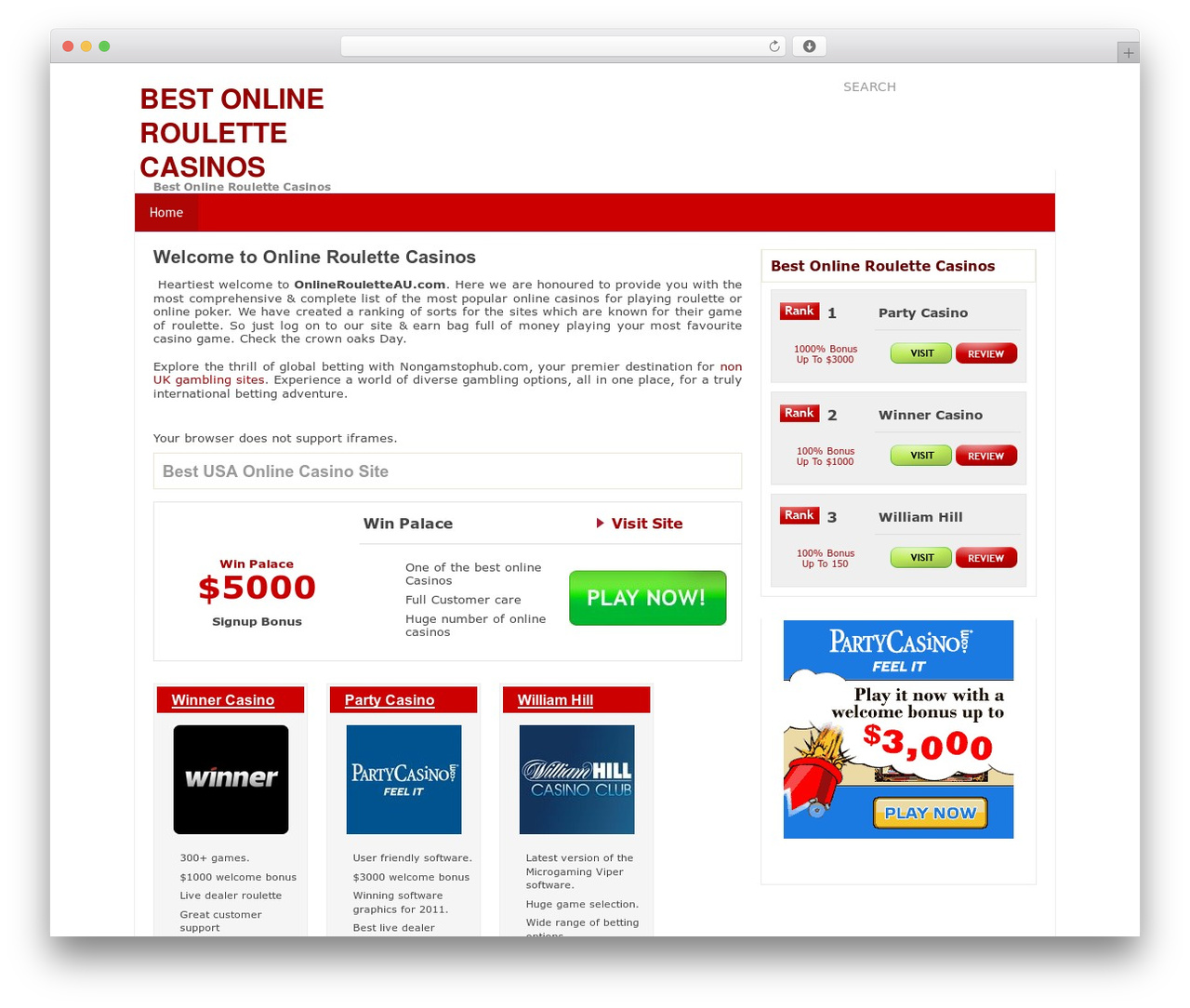 WordPress website theme Chipstack Theme - onlinerouletteau.com