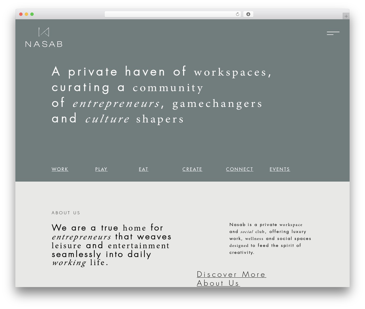WordPress website theme Nasab - nasabdubai.com