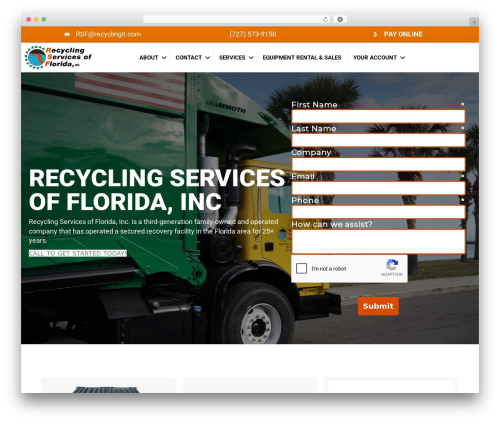 WP theme Beaver Builder Theme - recyclingservicesofflorida.com