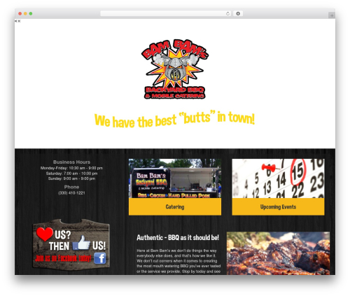 Beaver Builder Theme WordPress theme - bambamsbackyardbbq.com
