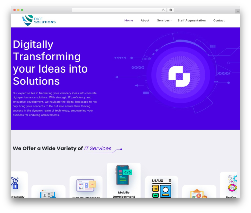 Iteck top WordPress theme - dicesolutions.net