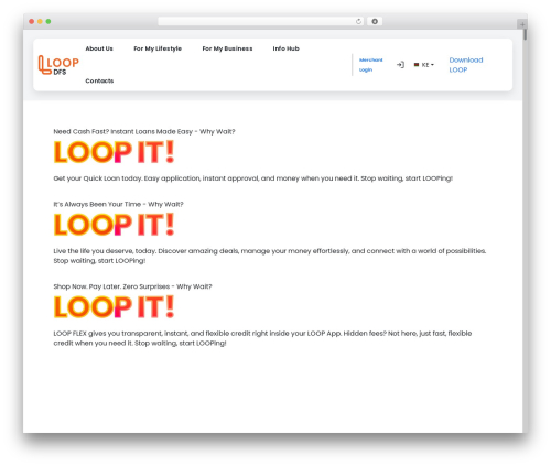 Loop WordPress theme - loop.co.ke