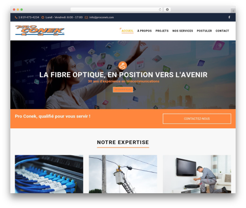 Structure theme WordPress - proconek.com